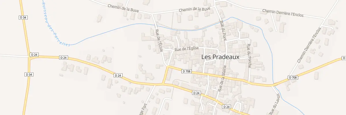 Plan du 4 Rue de l’Eglise aux Pradeaux