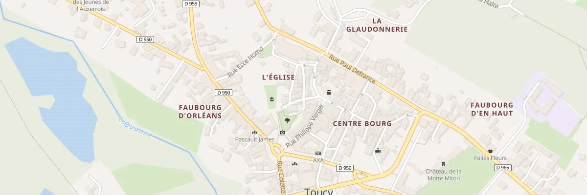 Plan du 2X Rue de la Motte à Toucy