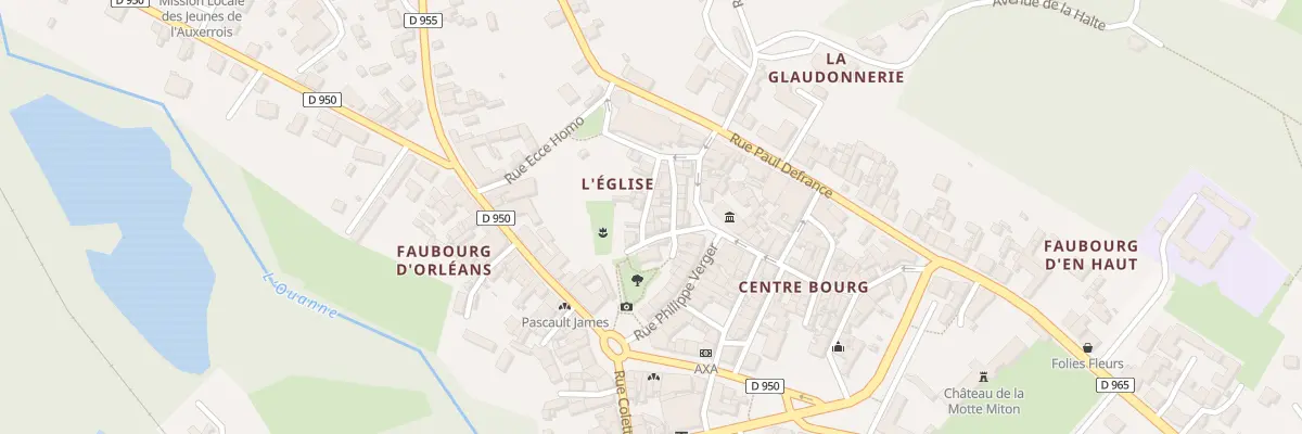 Plan du 2 Rue de la Motte à Toucy