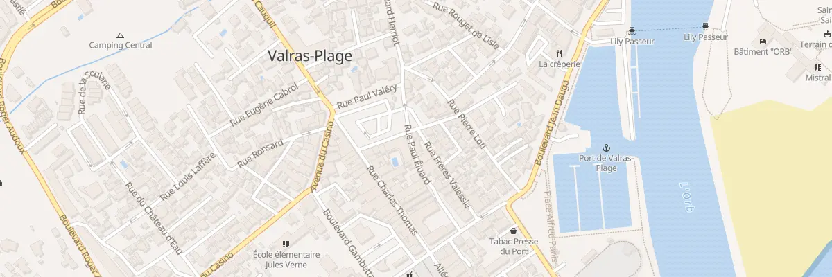 Plan du 17 Rue des Frères Valessie à Valras-Plage