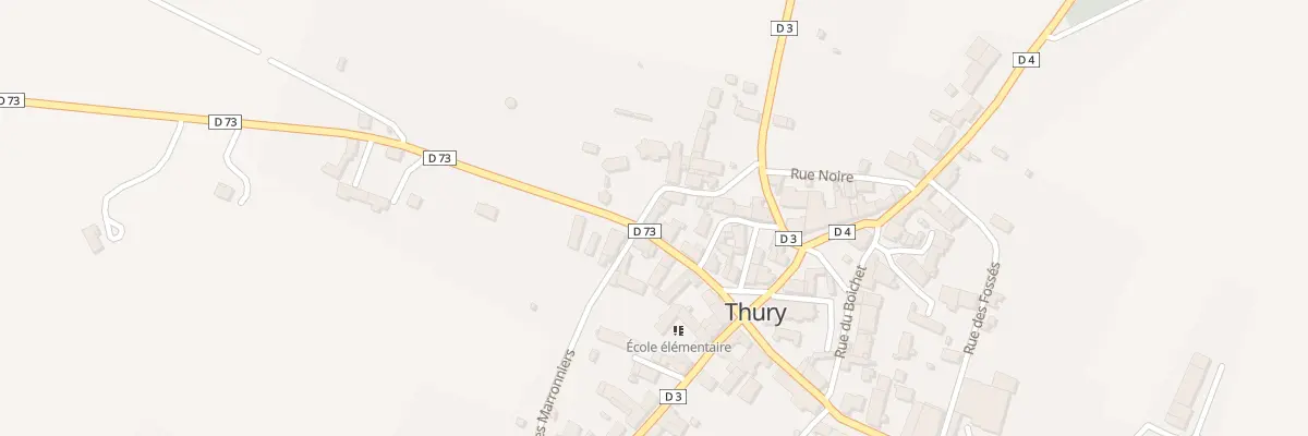 Plan du 58 Le Village à Thury