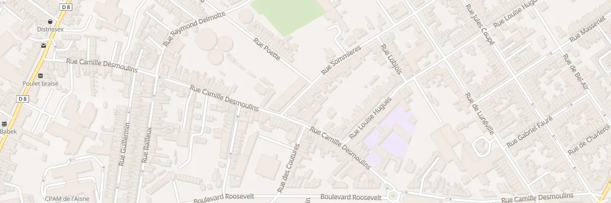 Plan du 6 Rue Sommières à Saint-Quentin