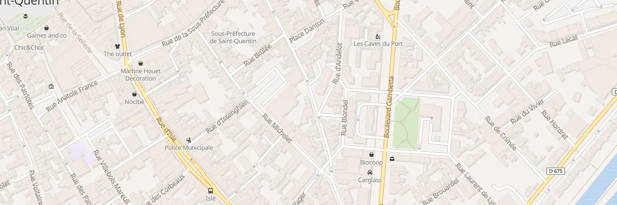 Plan du 62 Rue Danton à Saint-Quentin