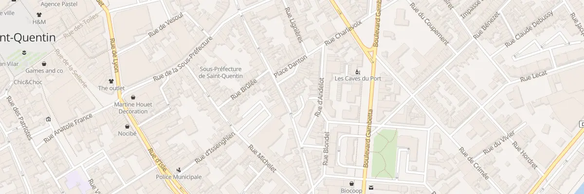 Plan du 35 Rue Danton à Saint-Quentin