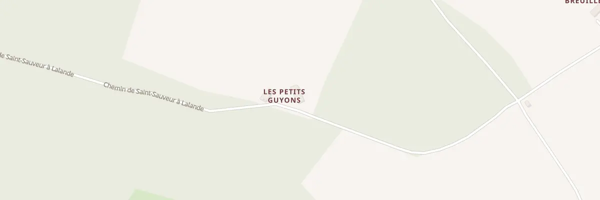 Plan du 4 Les Petits Guyons à Lalande