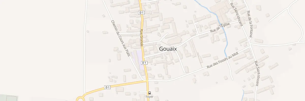 Plan du 3 Rue de l’Eglise à Gouaix