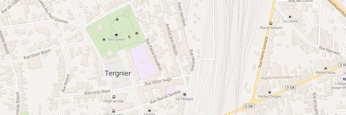 Plan du 33 Av Jean Moulin à Tergnier