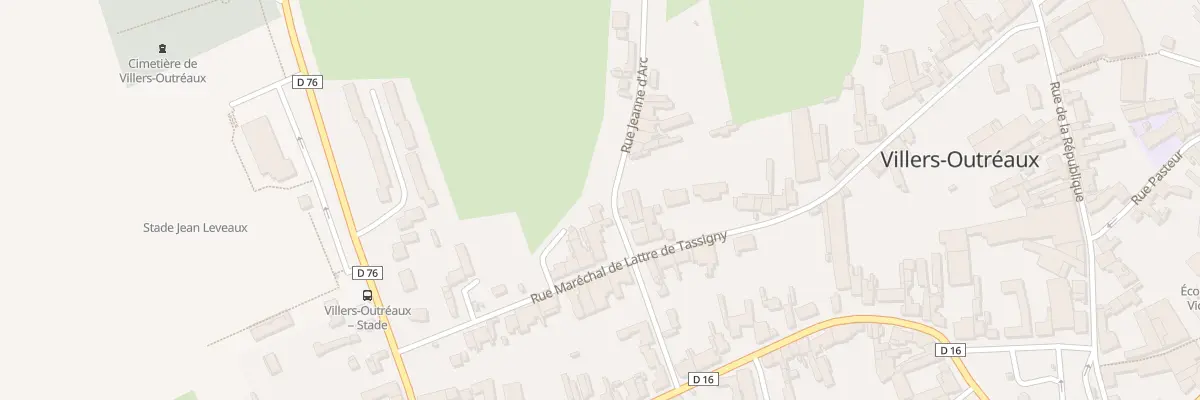 Plan du 3 Rue Jeanne d’Arc à Villers-Outréaux
