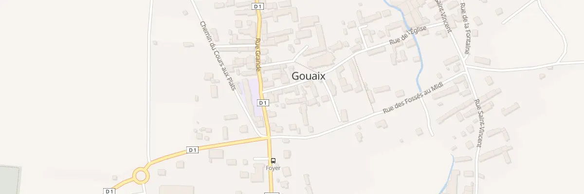 Plan du 6 Rue de l’Eglise à Gouaix