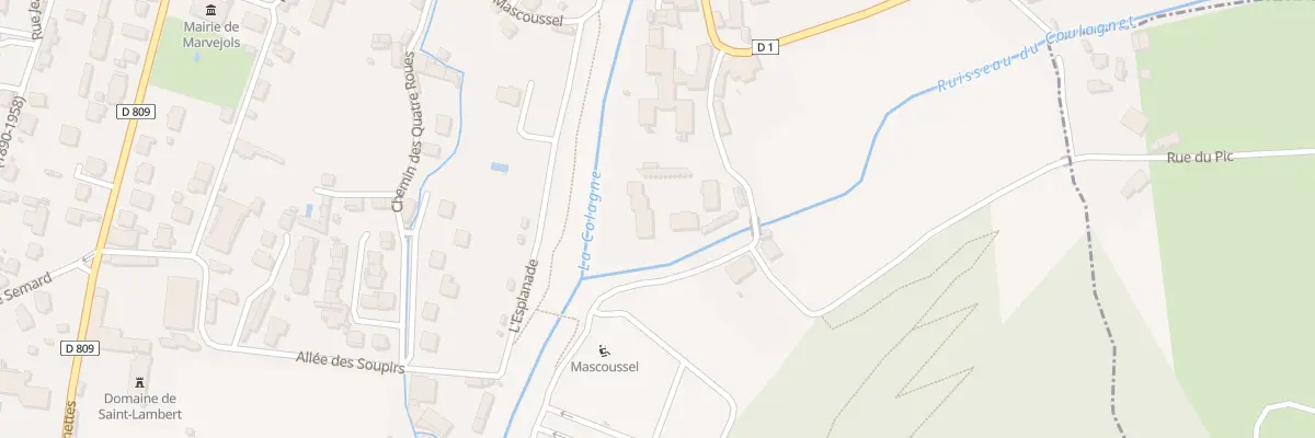 Plan du 2 Le Moulin de la Goutelle à Marvejols