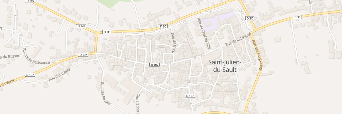 Plan du 3 Rue du Nord à Saint-Julien-du-Sault