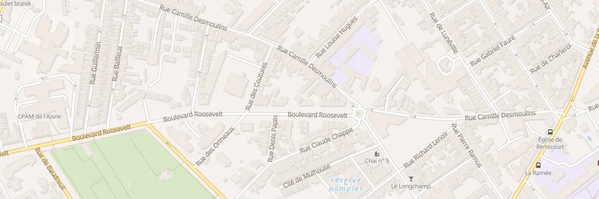 Plan du 67 Bd Roosevelt à Saint-Quentin
