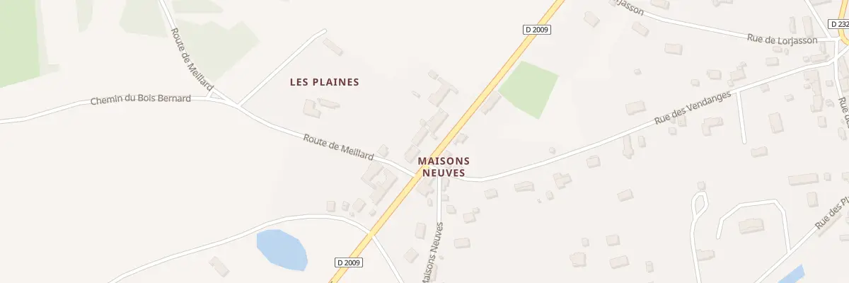 Plan du 13 Rte de Meillard à Monétay-sur-Allier
