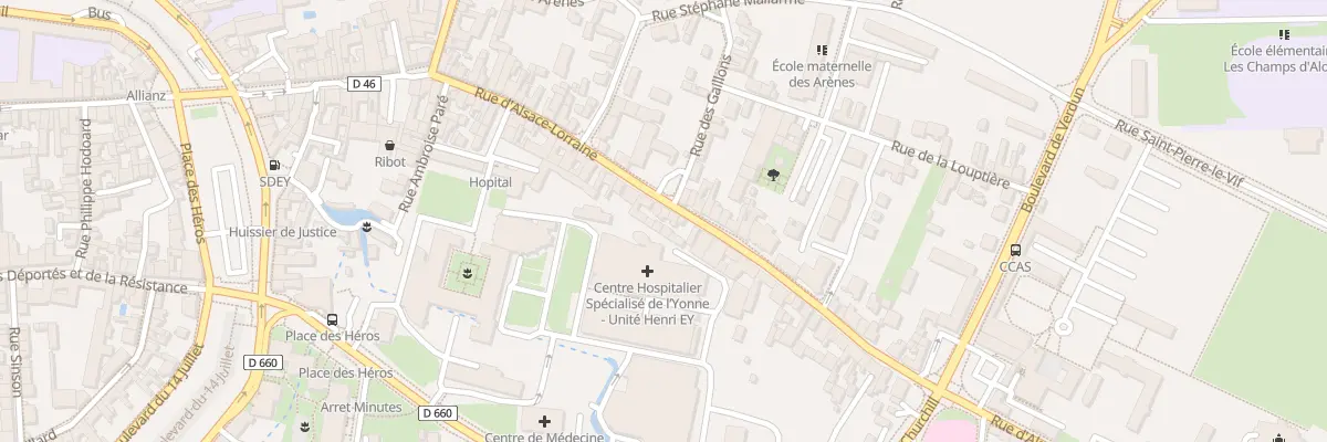 Plan du 74 Rue d’Alsace-lorraine à Sens