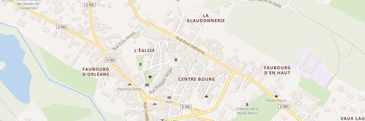 Plan du 9002 Pl de l’Hôtel de Ville à Toucy