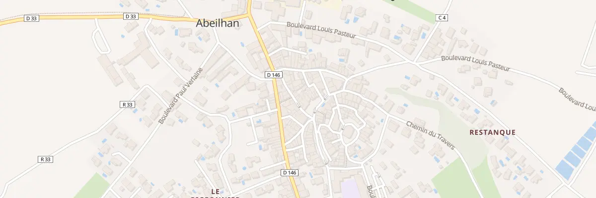 Plan du 12 Gr Grand Rue Marechal Leclerc à Abeilhan