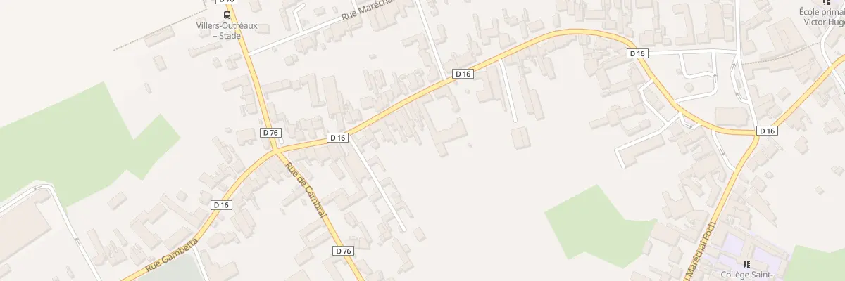 Plan du 35 Rue Gambetta à Villers-Outréaux
