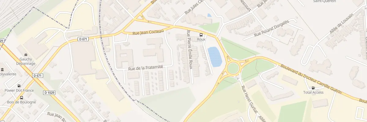 Plan du 16 Rue Pierre Emile Roux à Saint-Quentin