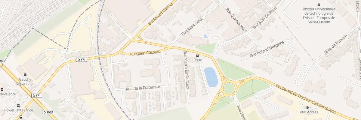 Plan du 93 Rue Jean Cocteau à Saint-Quentin