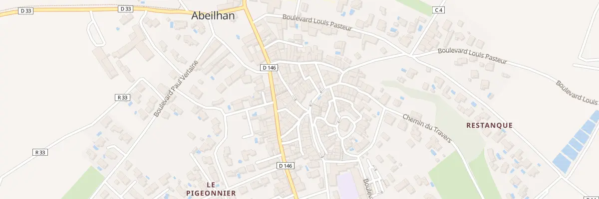 Plan du 18 Gr Grand Rue Marechal Leclerc à Abeilhan