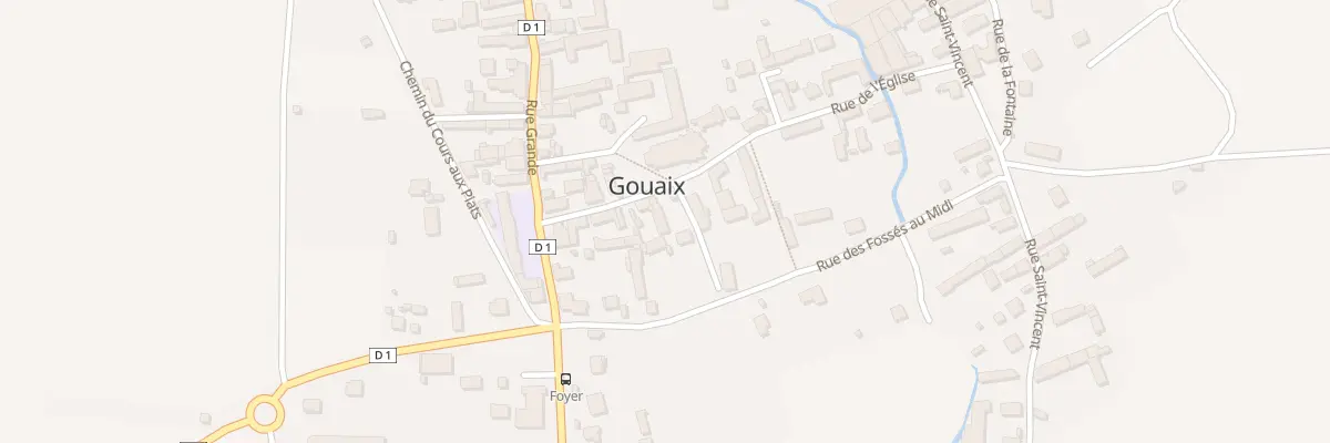 Plan du 12 Rue de l’Eglise à Gouaix