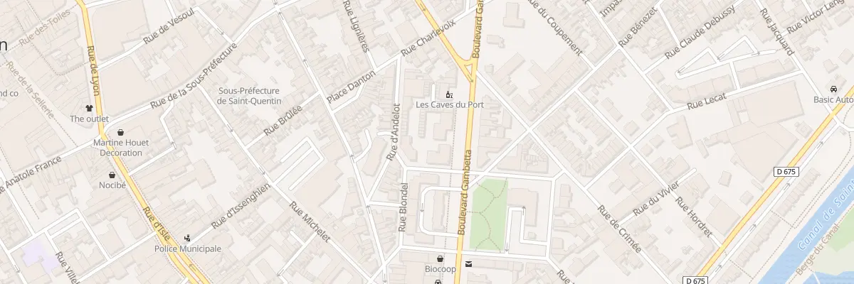 Plan du 19B Bd Gambetta à Saint-Quentin