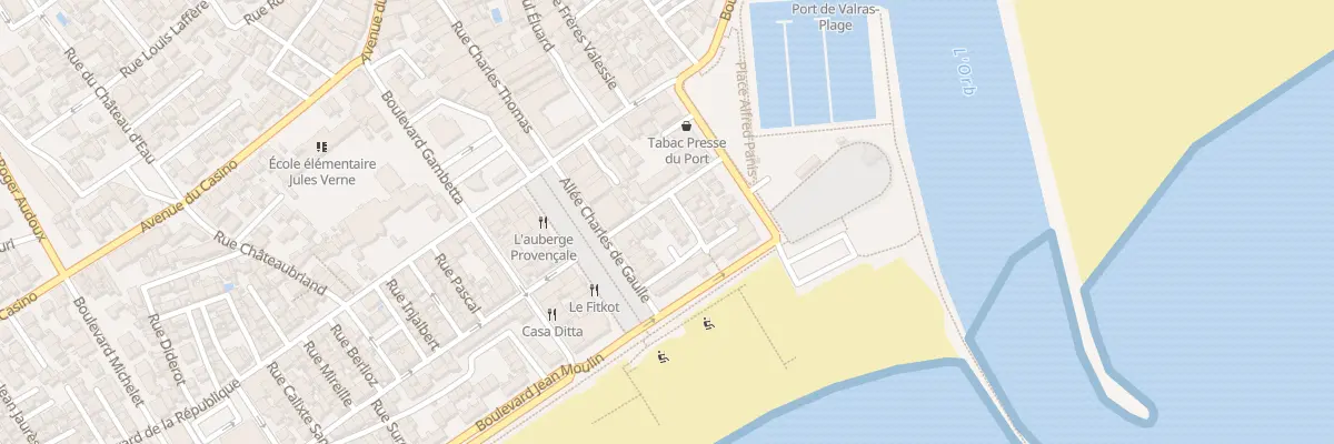 Plan du 4 Rue Lieutenant Grau à Valras-Plage