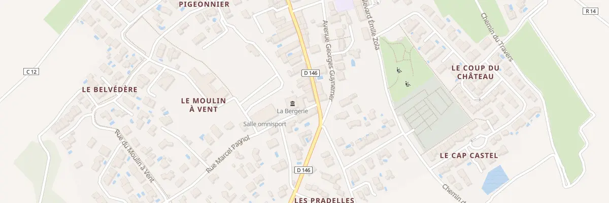 Plan du 1 Rue Jules Massenet à Abeilhan