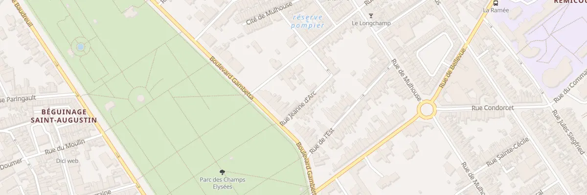 Plan du 132 Bd Gambetta à Saint-Quentin