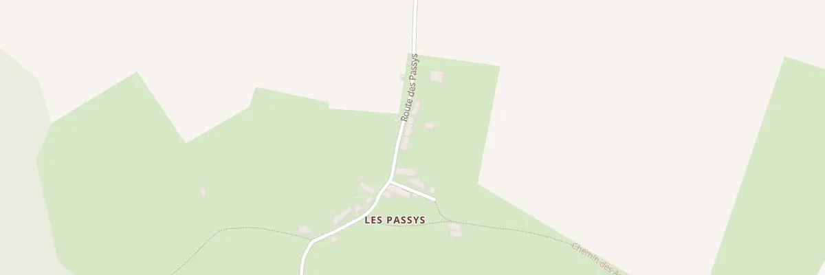 Plan du 777 Rte de Passys à Vaux d’Amognes