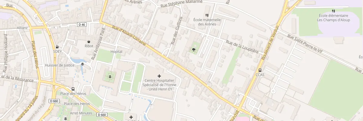 Plan du 87 Rue d’Alsace-lorraine à Sens