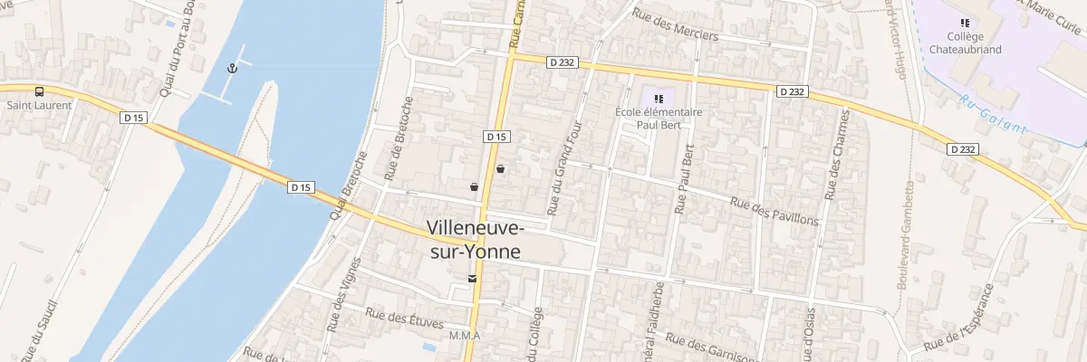 Plan du 7 Rue du Grand Four à Villeneuve-sur-Yonne