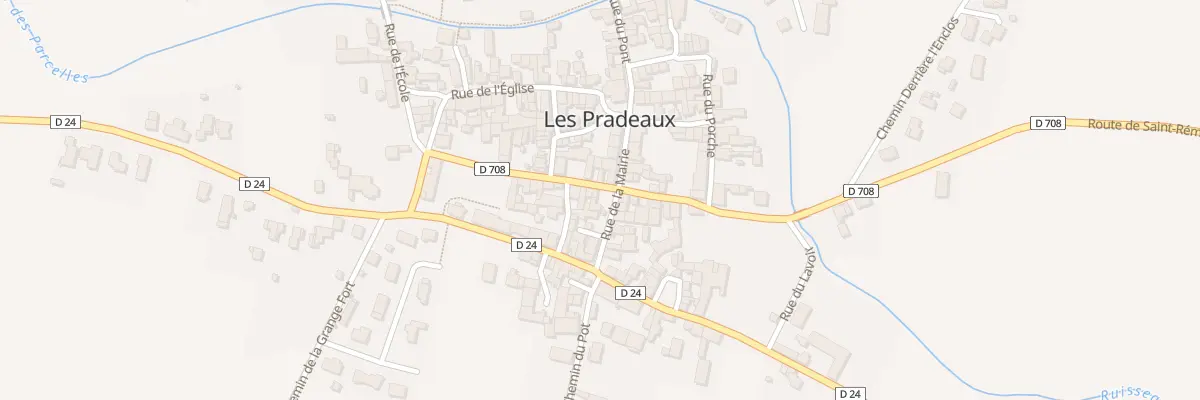 Plan du 11 Rue De-la Mairie aux Pradeaux