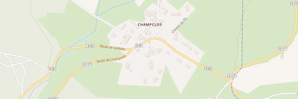 Plan du 2 Che du Lavoir à Pignols
