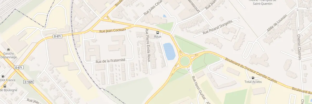 Plan du 11 Rue Pierre Emile Roux à Saint-Quentin