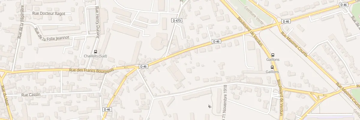 Plan du 50 Rue du 89eme Ri à Sens