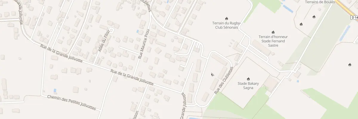 Plan du 78B Rue des Oublettes à Sens