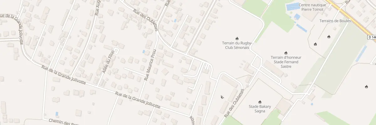 Plan du 76 Rue des Oublettes à Sens