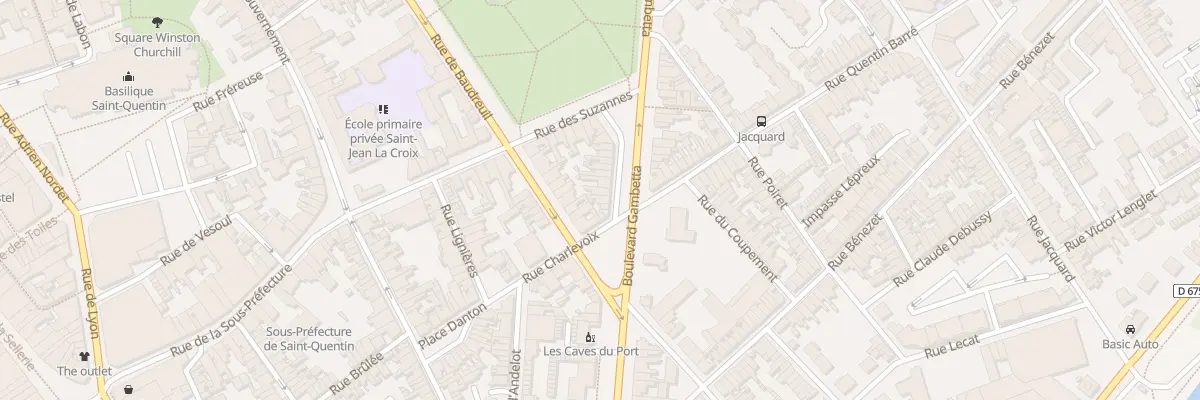 Plan du 29 Bd Gambetta à Saint-Quentin