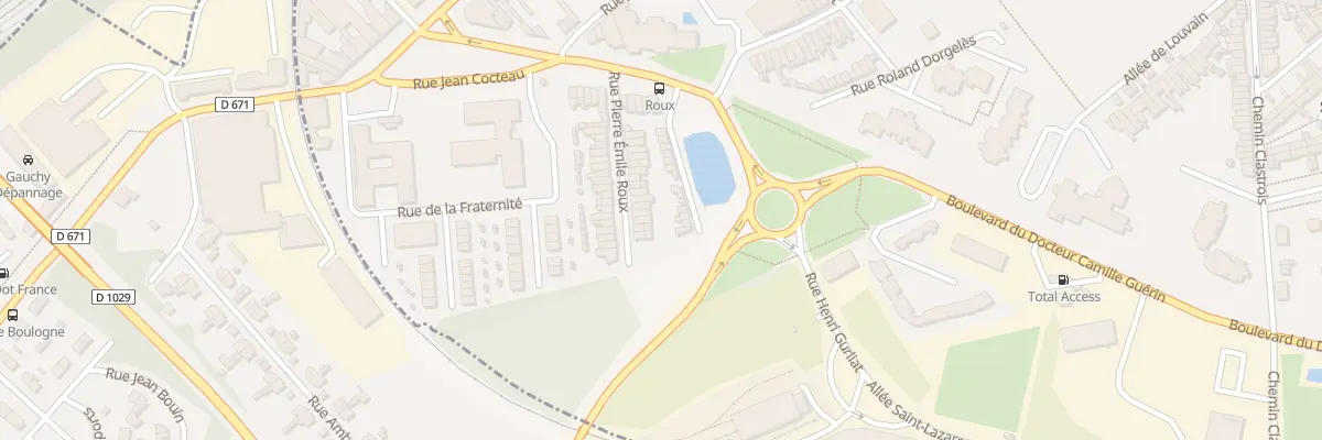 Plan du 25 Rue Pierre Emile Roux à Saint-Quentin