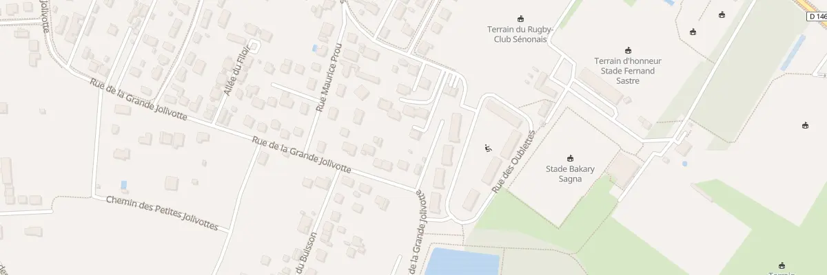 Plan du 80 Rue des Oublettes à Sens