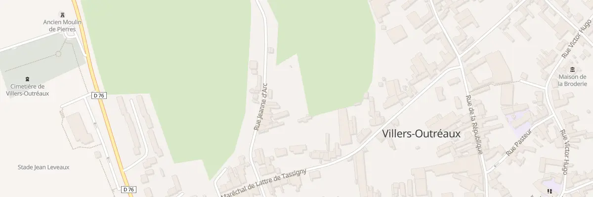 Plan du 10 Rue Jeanne d’Arc à Villers-Outréaux