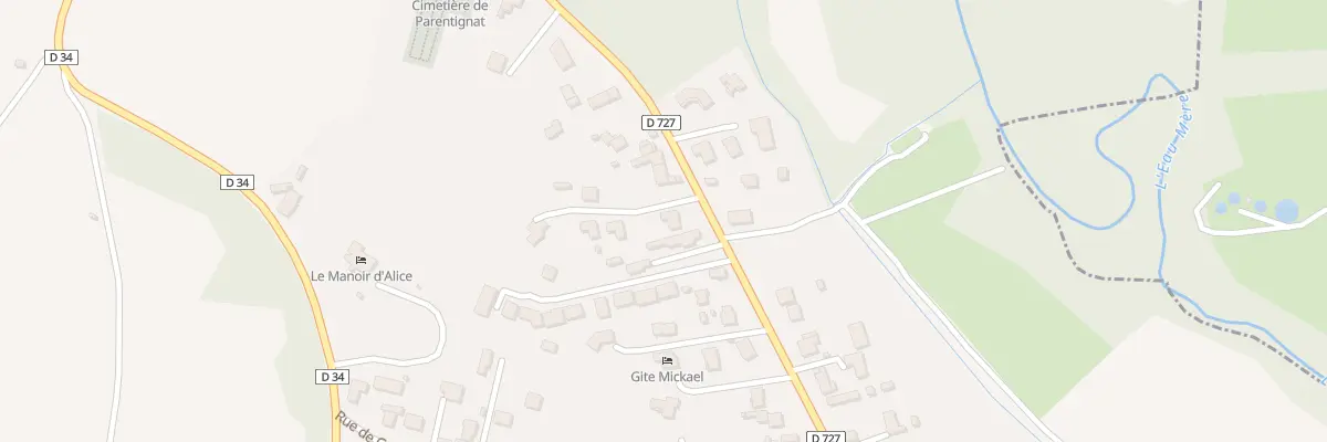 Plan du 74 Rte du Vernet-la-varenne à Parentignat