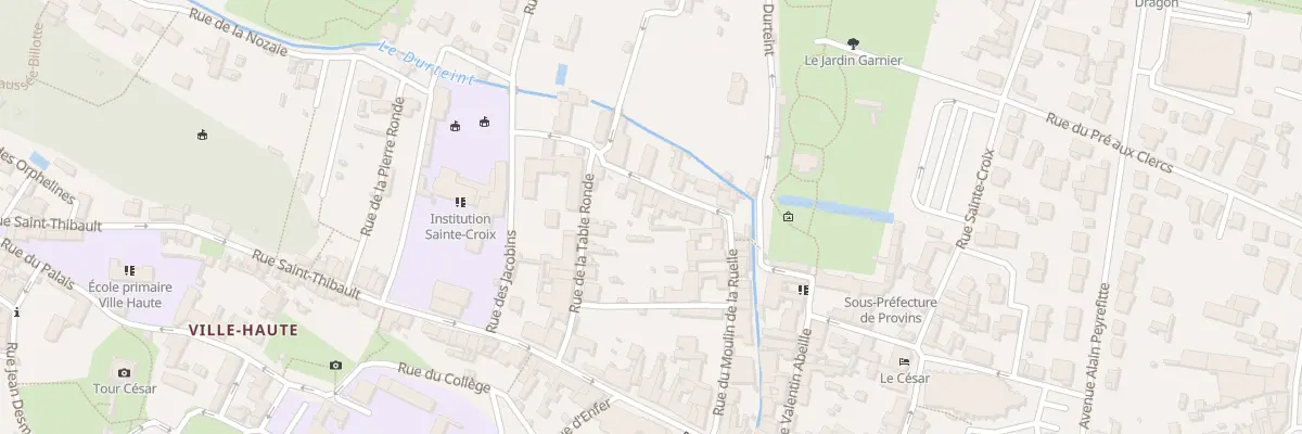 Plan du 7 Rue aux Juifs à Provins