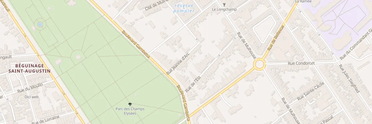 Plan du 8 Rue Jeanne d’Arc à Saint-Quentin