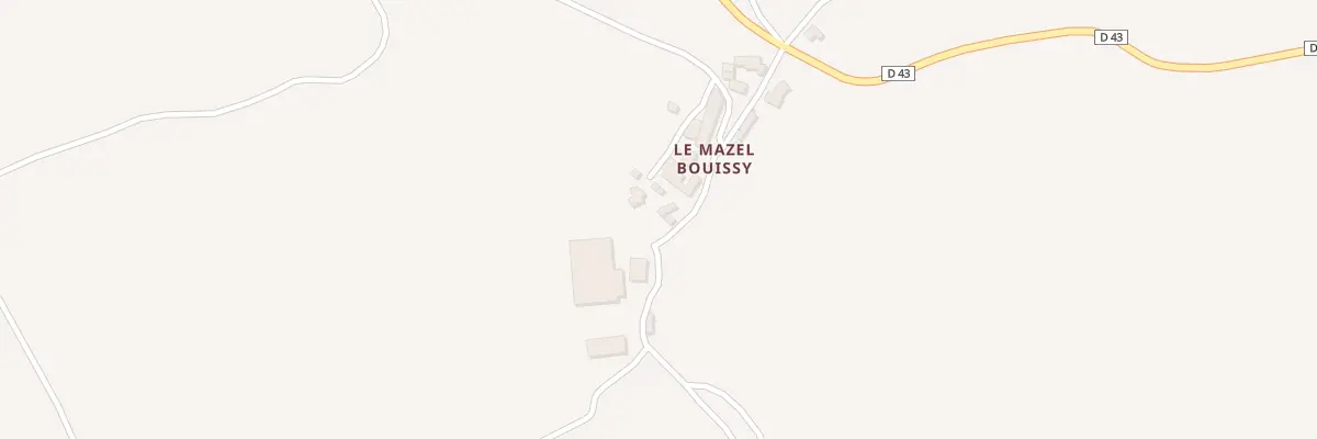 Plan du 5004A Le Mazel Bouissy à La Malène