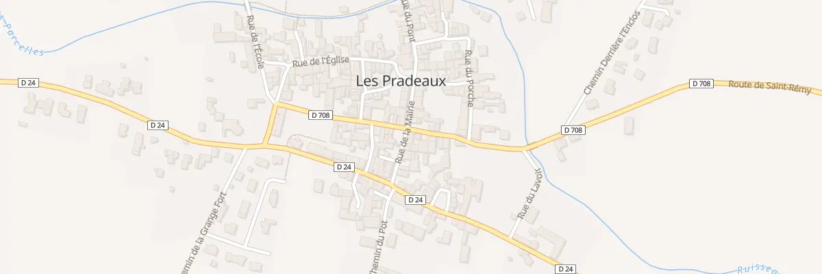 Plan du 2 Rte de Saint-rémy aux Pradeaux