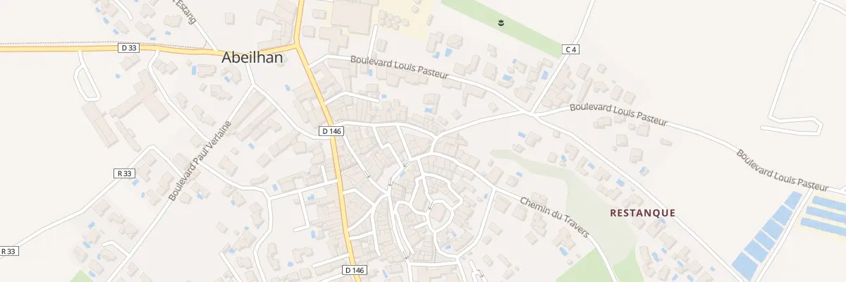 Plan du 2 Rue Mal de Lattre de Tassigny à Abeilhan