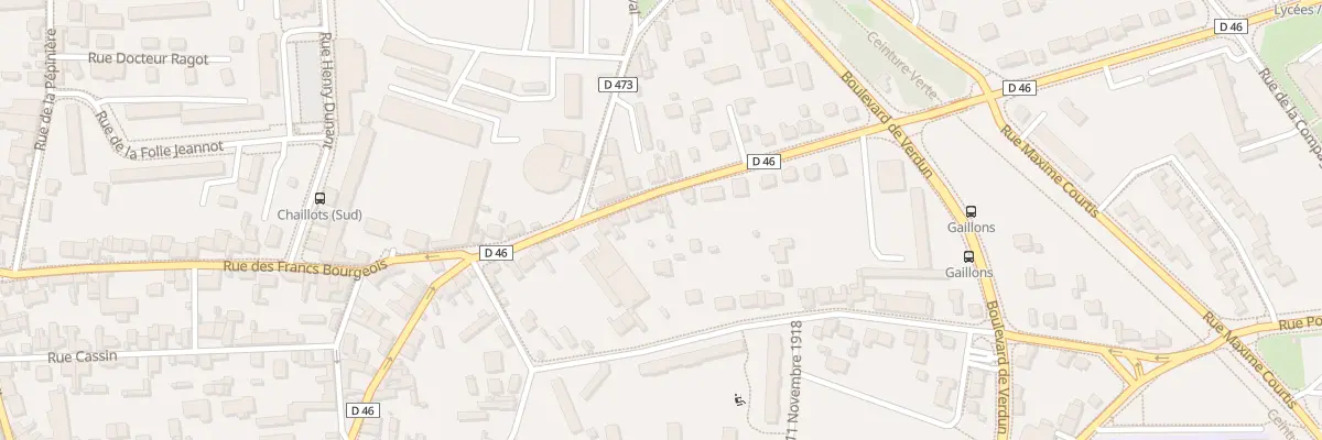 Plan du 54 Rue du 89eme Ri à Sens
