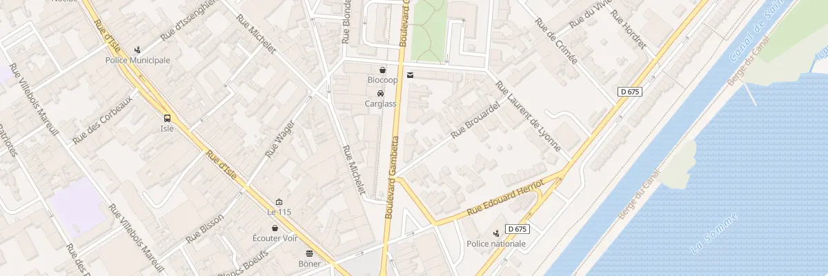 Plan du 6B Bd Gambetta à Saint-Quentin